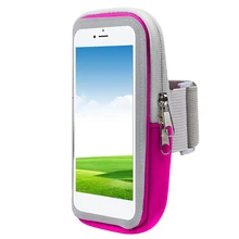 Exercise Waterproof Running Mobile Phone Adjustable Strap Arm Bag Magic Sticker Armband Sports Fitness Storage Portable Outdoor