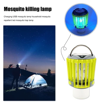 

Outdoor Camping LED Mosquito Killer Lamp Fly Insect Bug Zapper Tent Hang Light Anti Insect Killer Bug Trap UV Light Lamp