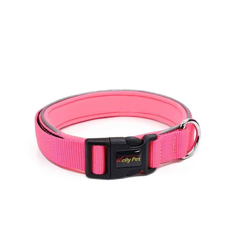 Breathable Mesh Nylon Dog Collar Reflective Pet Collars For Dogs Small Medium Large Dog Training Necklace Pet Dog Accessories 