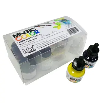 

Magic Color - Set of 8 Color acrylic boccetti by 28 ml pens