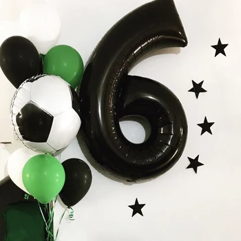 

Football Birthday Party Decorations Kids Soccer Party Supplies Green Latex Balloon For Football Party Decoration Kids Boy Gifts
