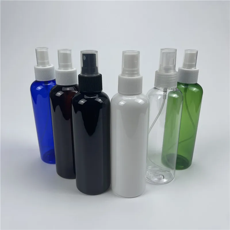 

Multicolor 200ml x 30 Empty PET Round Shoulder Spray Bottle Travel Small Plastic Container With Mist Sprayer For Emollient Water
