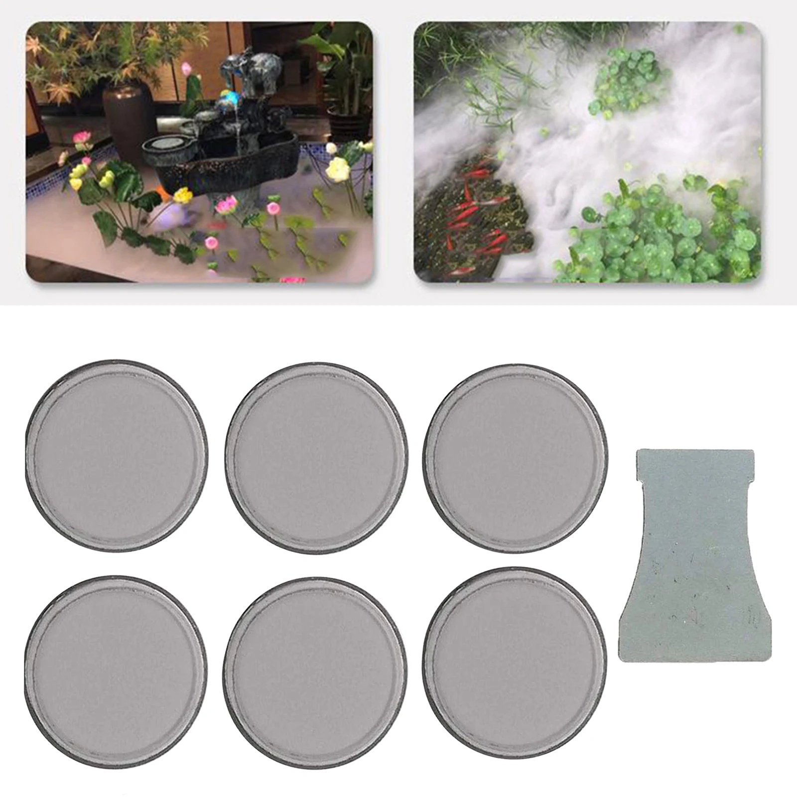 20mm Diameter Mist Maker Ceramics Discs Kit for Humidifier with Replacement Key 