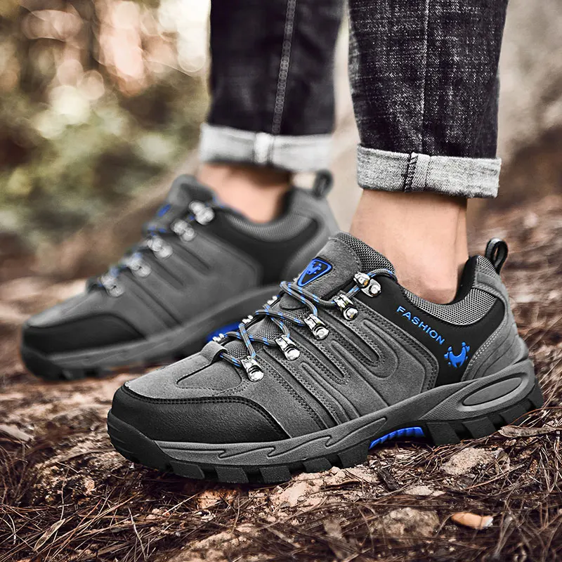 Skup Brand New wiosna jesień mężczyźni na zewnątrz okrągłe Toe trampki moda pustynia przypadkowi mężczyźni buty męskie wspinaczka buty górskie rozmiar 38 46