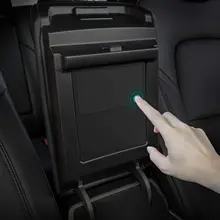 Para tesla modelo 3 modelo y centro console organizador, braço escondido caixa de armazenamento para tesla modelo 3 modelo y acessórios
