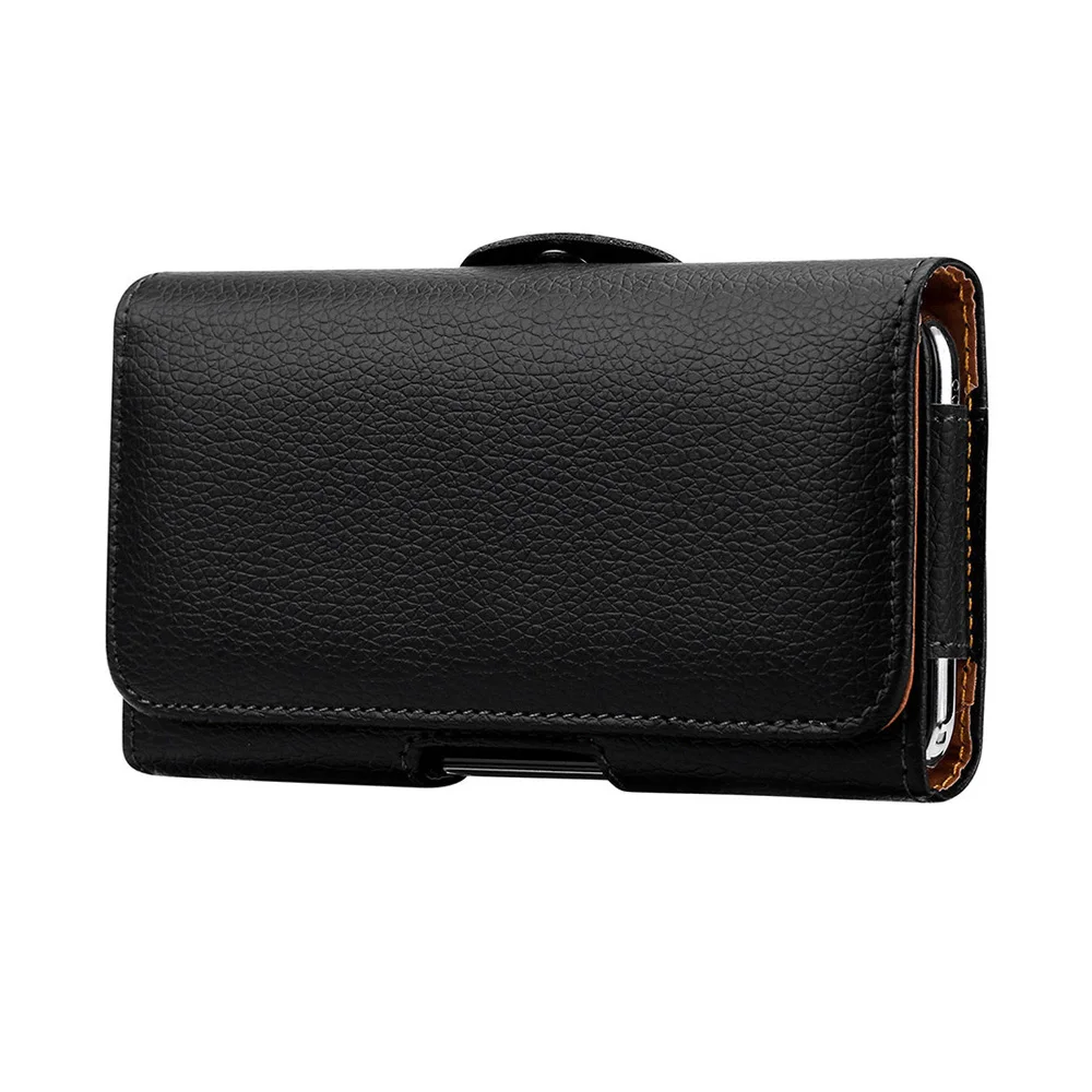 Universal Leather Case for iPhone Samsung Huawei Xiaomi Mens Waist Pack Belt Clip Bag for 3.5-6.3" Mobile Phone Pouch Holster cell phone case