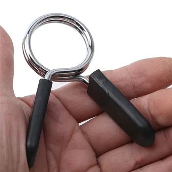 Preise Barbell Lock 2Pcs 30mm Barbell Gym Gewichtheben Bar Hantel Lock Clamp Frühling Kragen Clips