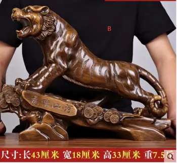 

Resin Zodiac Tiger Imitation Wood Carving Crafts Tiger Xiao Shanhe Office Decoration