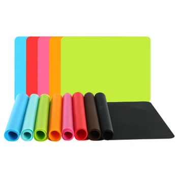 

40 * 30 CM Silicone Food Grade Thermal Insulation And Antiskid Table Mat Baking Mat Kneading Pad Thickening Flour Rolling Mat