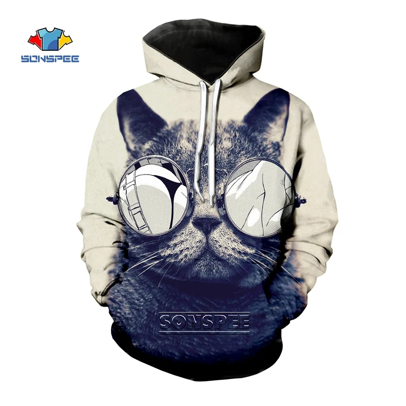 SONSPEE, 3D принт, мужские толстовки, кофты, корова, курица, лошадь, Мужская одежда, панк стиль, хип-хоп, мужская, женская спортивная куртка, пуловер, пальто - Цвет: 3