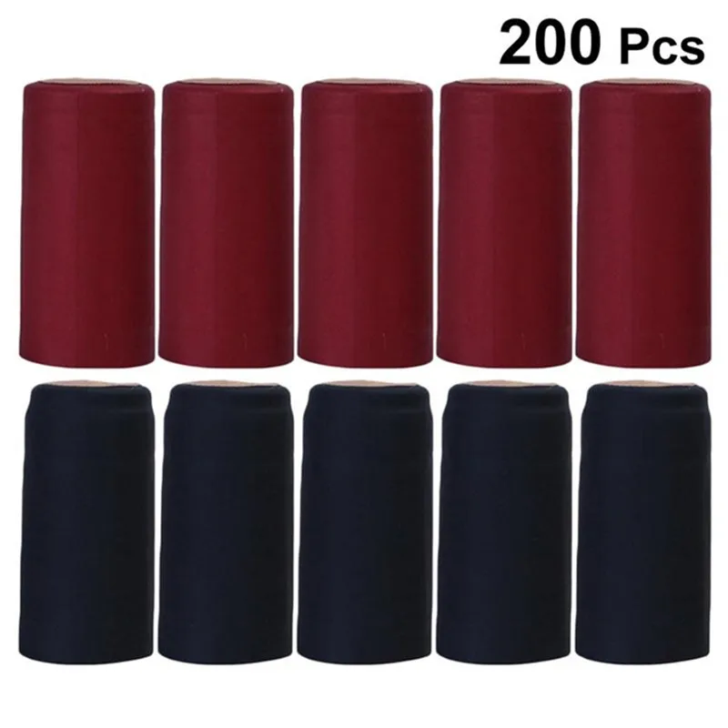 Capsule termorestringenti in PVC da 200 pezzi, sigilli per bottiglie di tappi termoretraibili per vino, capsule per bottiglie di vino  15