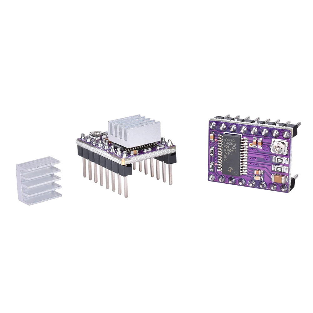 SIMAX 3D Драйвер шагового двигателя DRV8825 Reprap модуль драйвера радиатор с наклейкой