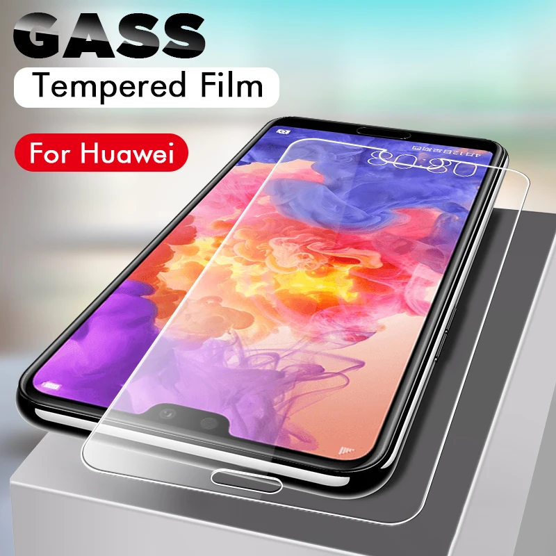 Screen Protector For Huawei P20 Lite Pro Mate 20 20X 10 P10 Plus Phone Front Glass Tempered Guard films | Мобильные телефоны и