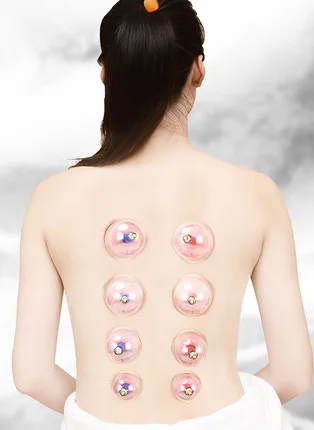 6pcs Cupping Therapy Vacuum Magnet Medical Body Massage Acupressure Relaxation Relieve Pain Health Care Kit Tool 2