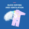 Happyflute New 7-24kg Boy&Girls' One-Piece Long Sleeve Pony Swimsuit Cute Baby Princess Swim Cloth For Summer 4