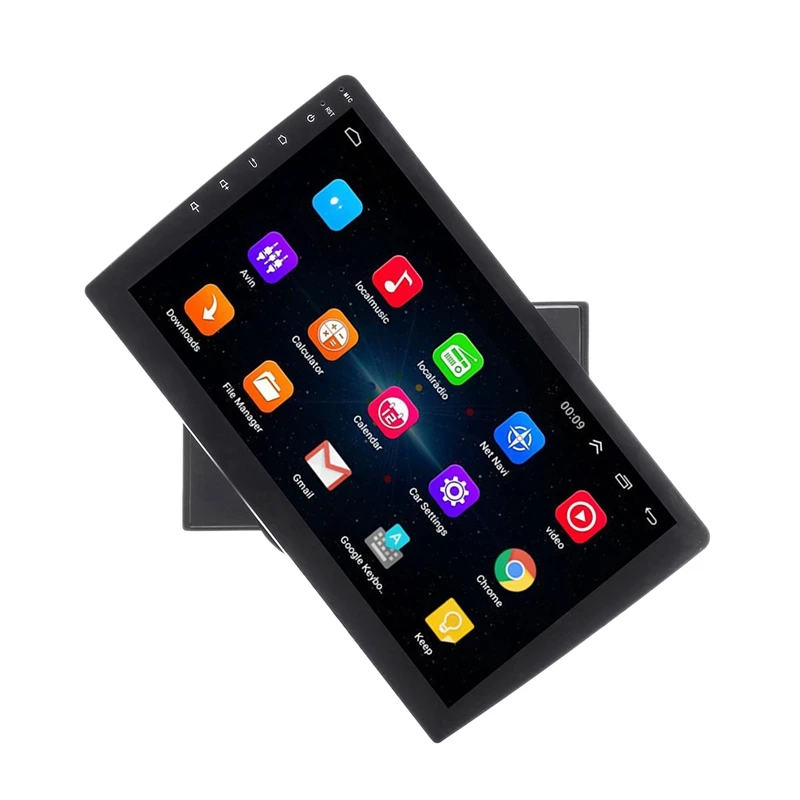 10,1 дюймов Android 8,1 1 Din Автомобильный мультимедийный плеер 8 ядер 2G+ 3 2G 180 градусов регулируемый вращающийся экран gps WiFi стерео аудио Pl