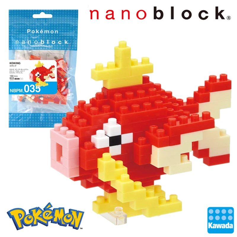 Kawada Nanoblock Покемон Пикачу аниме мультфильм 3D модель алмаз мини микро блок строительные блоки кирпичи сборки игрушки игры - Цвет: nbpm-035