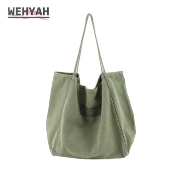 

Wahyah Ladies Hand Bags for Woman Handbags Solid Oversize Clutch Purse Shoulder Bag Large Capacity Casual Totes Jeans Bags ZY081