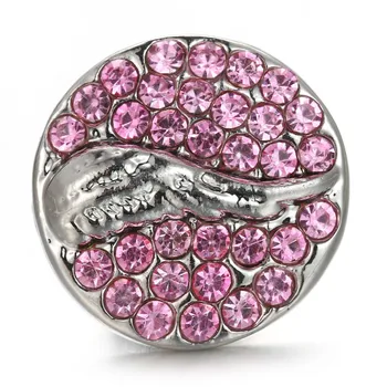 

20pcs full crystal Angel wings Snap Buttons white Rhinestone Stone Buttons Fit 18mm/20mm DIY Snap Bracelet Buttons Jewelry