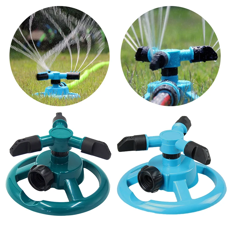 360 Degree Automatic Garden Sprinklers Watering Grass Lawn Rotary
