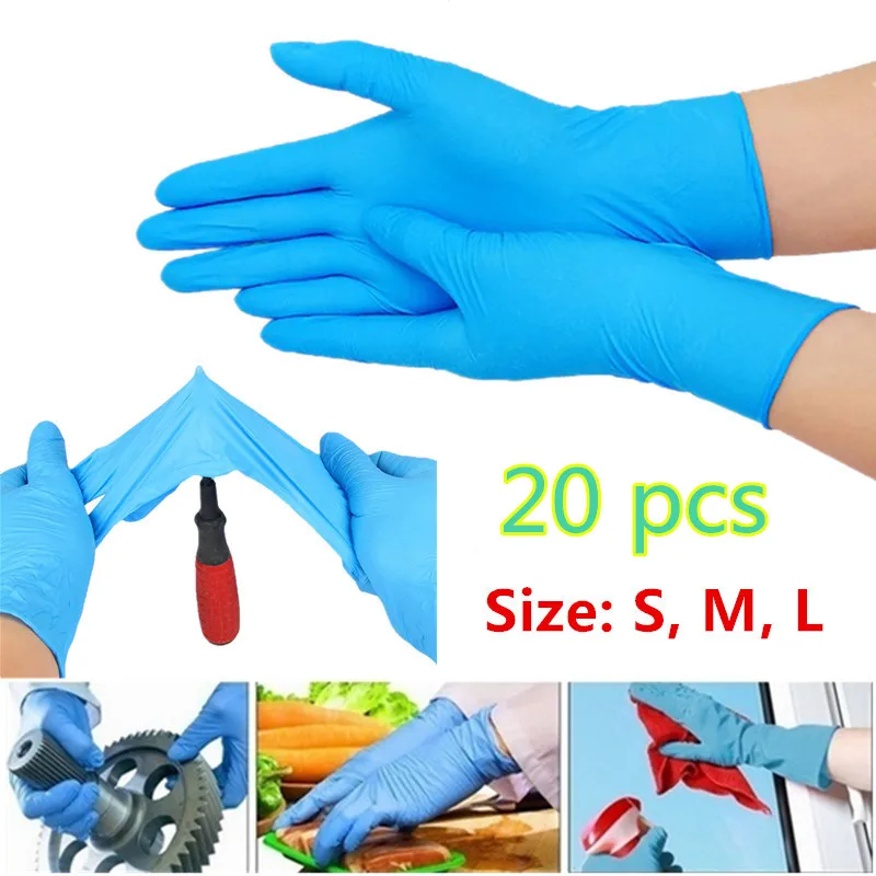 

Disposable Blue Medical Anti - Acid And Alkali Laboratory Gloves