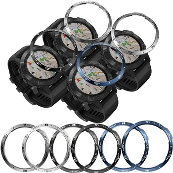 

For Garmin Fenix 6/6 Pro/6X/6X pro/6X Sapphire Bezel Ring Styling Frame Case Stainless Steel Cover Anti-scratch Protection Rings