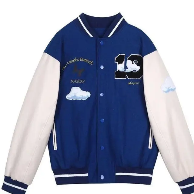 

2021 New Arrival Hot Bomber Jacket Brand Clothing Women Single Breasted Spliced Autumn Baseball Pure Fresh Stripe Coat Casual