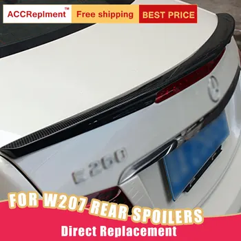 

Rear Spoilers Assembly For Mercedes-Benz E-Class W207 Coupe 2010-2017 Tail Wind Real Carbon Fiber Trunk Spoiler Lip Double Door