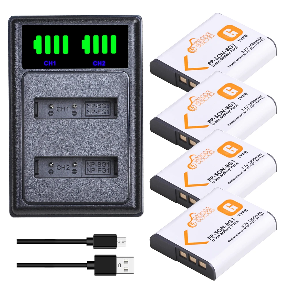 Np Bg1 Npbg1 Battery Charger For Sony Np Fg1 Dsc W1 W125 W130 W150 W170 W0 W210 W2 W230 W290 T Digital Batteries Aliexpress