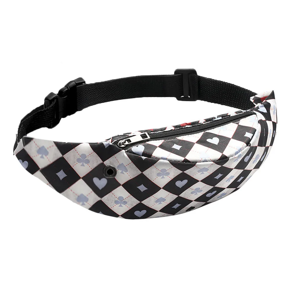

3D Colorful Unisex Colorful Waist bag Waterproof Sport Travel Fanny Pack Phone Waist Pack Belt Bag Fashion Casual Messenger Bags