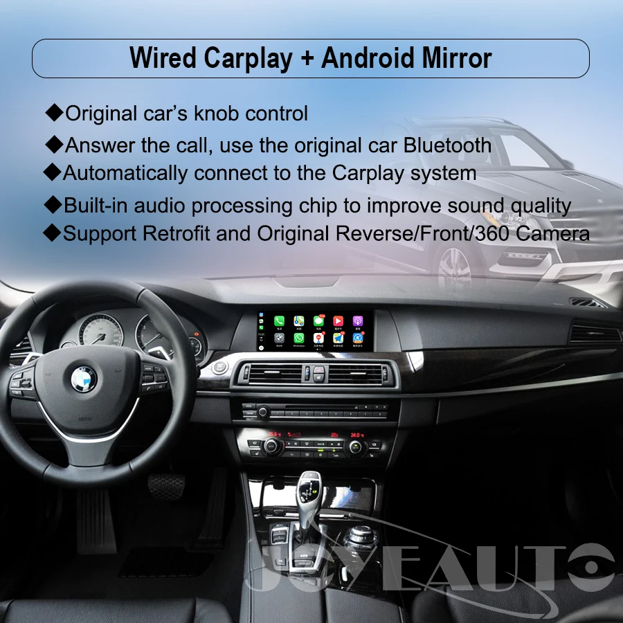 Excellent Joyeauto WIFI Wireless Apple Carplay Car Play for BMW CIC 1 3 5 6 7 Series E81 F60 E90 F07 Android Mirror Support Rear Front CM 2