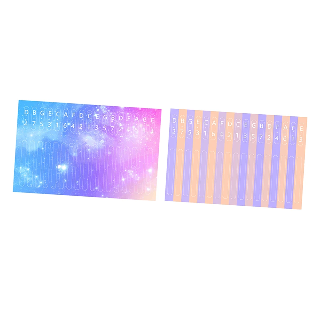 Kalimba Scale 17 Key Sticker Percussion Parts Accessories for Learner Musical Instrument Kit