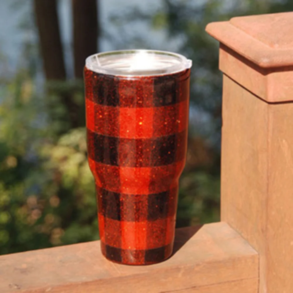 plaid tumbler