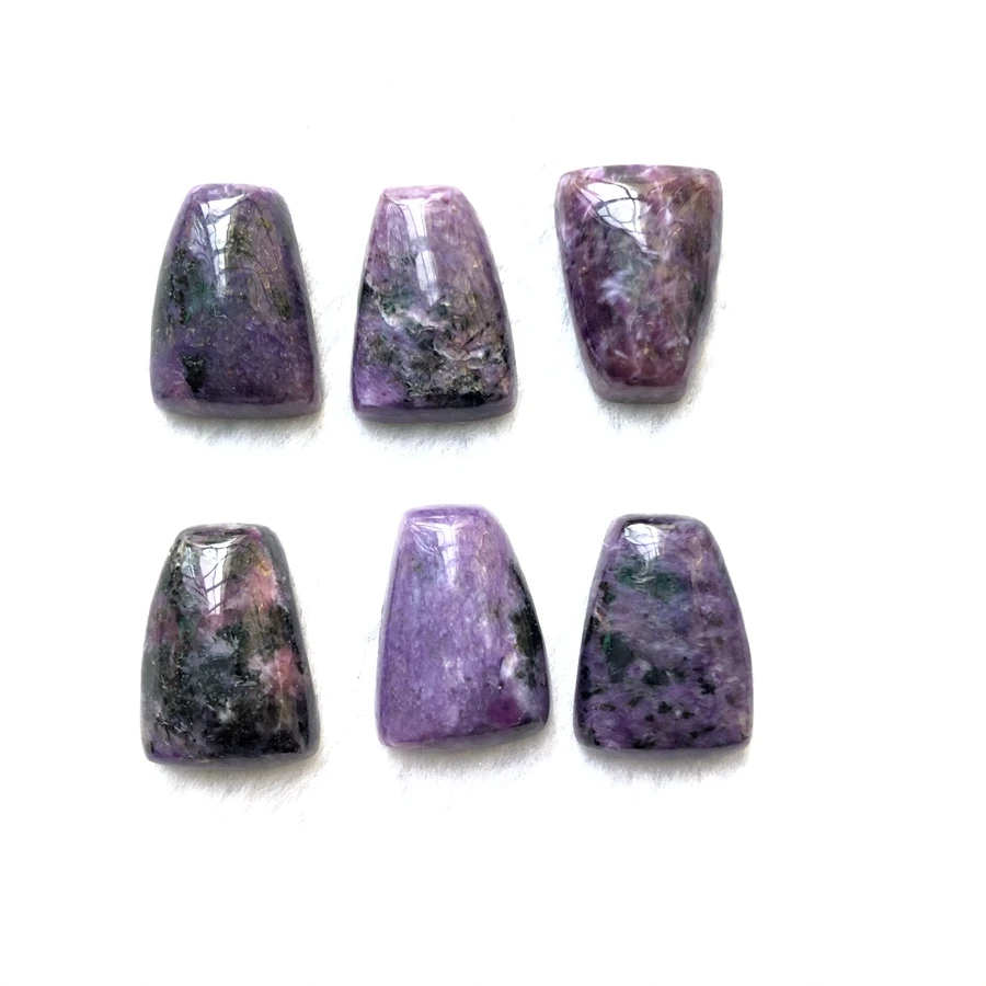 1 Pcs100 % Naturale Charoite Bead Muslimex Trapezoidale Gemma Cabochon, Gemma Gioielli Perline Cabochon Anello Viso
