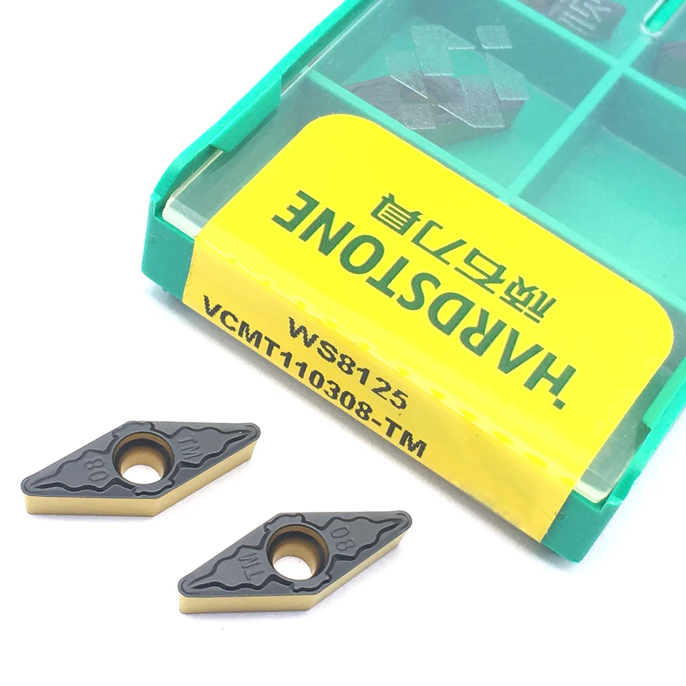 

100% Original WS8125 VCMT110308 TM Turning Tools For WC Type U Drill Bit tool Carbide Inserts For Steel CNC Lathe Cutter