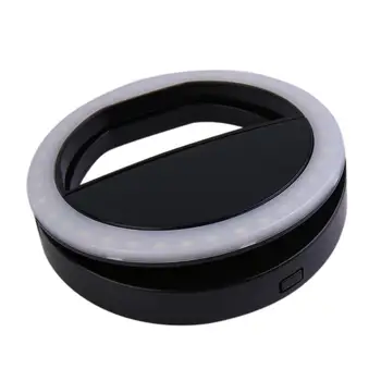 

Universal Mobile Phone Selfie Light Clip-On Design Luminous Lamp LED Flash Light Phone Ring Party Wedding Gift For Iphone