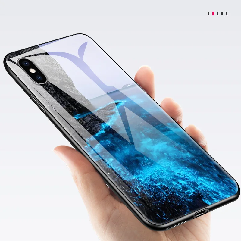 Роскошный чехол для iPhone 5 5S SE 6 6S 7 8 Plus X XR XS MAX TPU оправа закаленное стекло чехол для OnePlus 3 3T 5 5T 6 6T 7 7 Pro мягкий чехол