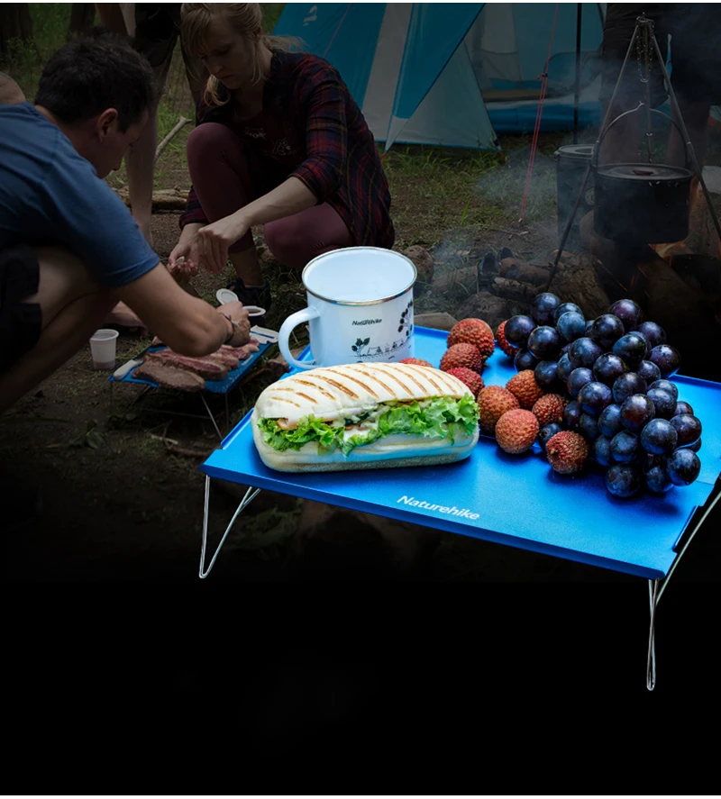 Naturehike алюминиевый сплав складной стол открытый ультра портативный обеденный стол Кемпинг мини чайный стол