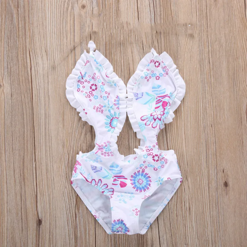 

Toddler Kids Girl Floral Tankini Split Swimwear Swimsuit Costume Bathing Suit Summer Beachwear 1-6Yrs