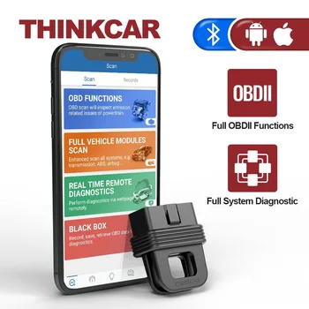 Диагностический инструмент THINKCAR 1S для автомобиля, сканер OBD2, считыватель кодов, полная система, функции OBDII, отчет о поиске автомобиля Диагностический инструмент THINKCAR 1S для автомобиля, сканер OBD2, считыватель кодов, полная система, функции OBDII, отчет о поиске автомобиля