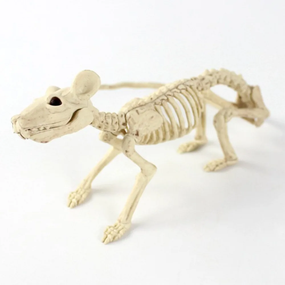 Пластиковый скелет животного змея/собака/кошка/паук/рыба/Птица/лягушка/Gecko скелет кости для Хэллоуина бар украшения коллекция Статуэтка