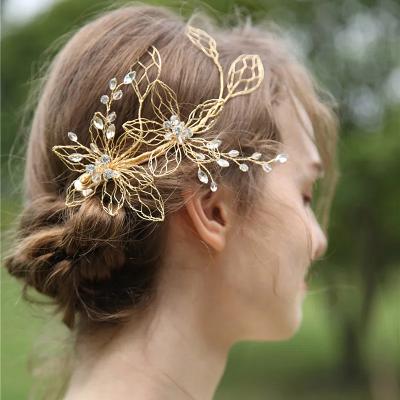 Beach Wedding Bridal Hair Barrette Decoration Hair Clip Headpiece For Women Party Dress