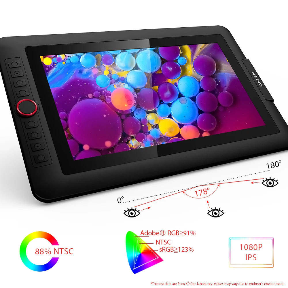 XP-Pen Artist13.3Pro 13.3 인치 그래픽 드로잉 태블릿 모니터 펜 디스플레이 틸트 지원 배터리 프리 8192 펜 88% NTSC