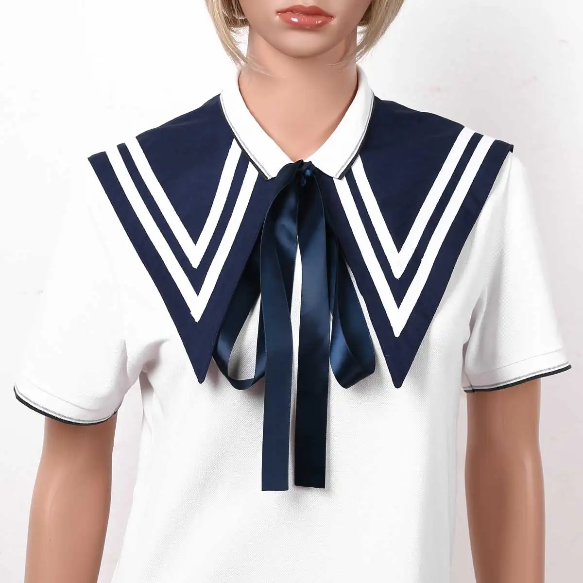 Detachable School Uniform Sailor Collar Japanese Korean Preppy Shirt Decor Fake Choker Fashion DIY Dickey Neckpiece for Clothing | Дом и сад