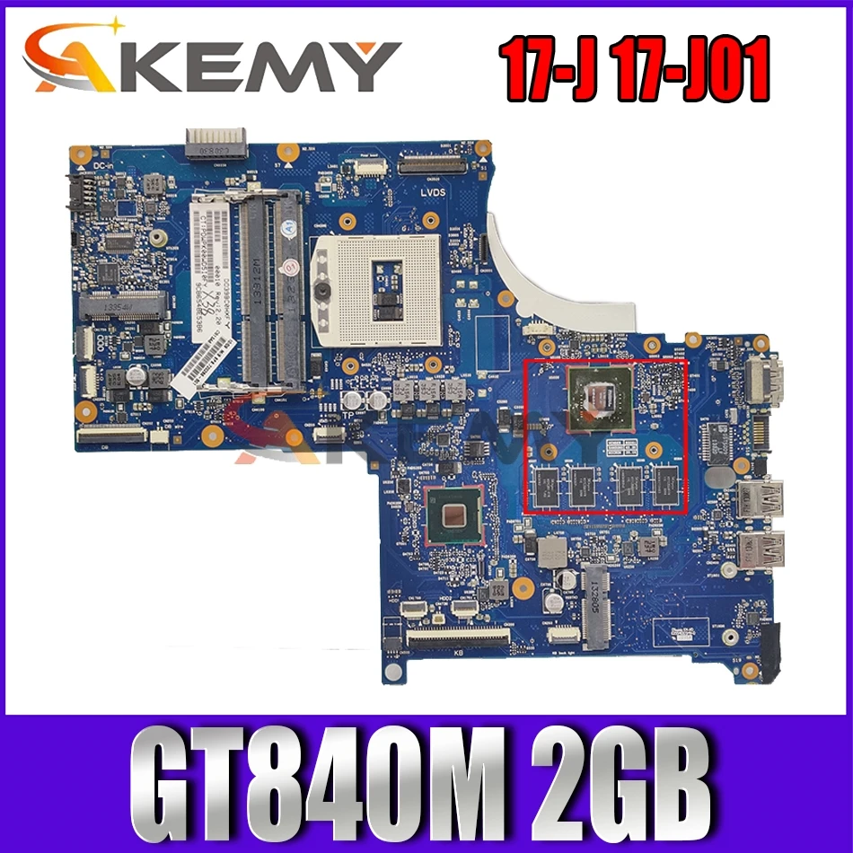 Akemy For HP Envy 17-J 17-J01 Laptop Motherboard HM87 DDR3L GT840M 2GB GPU 773370-001 773370-501 Main Board | Компьютеры и офис