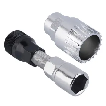 

Practical Bicycle Mountain Bikes Crank Wheel Extractor Bottom Bracket Cycling Mountain Crankset Pedal Remover Repair Tool Silver