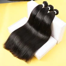 Instaone 8A малазийские вплетаемые пряди, прямые человеческие волосы 30 32 дюйма, 3/4 пряди, натуральный цвет, необработанные девственные волосы для наращивания