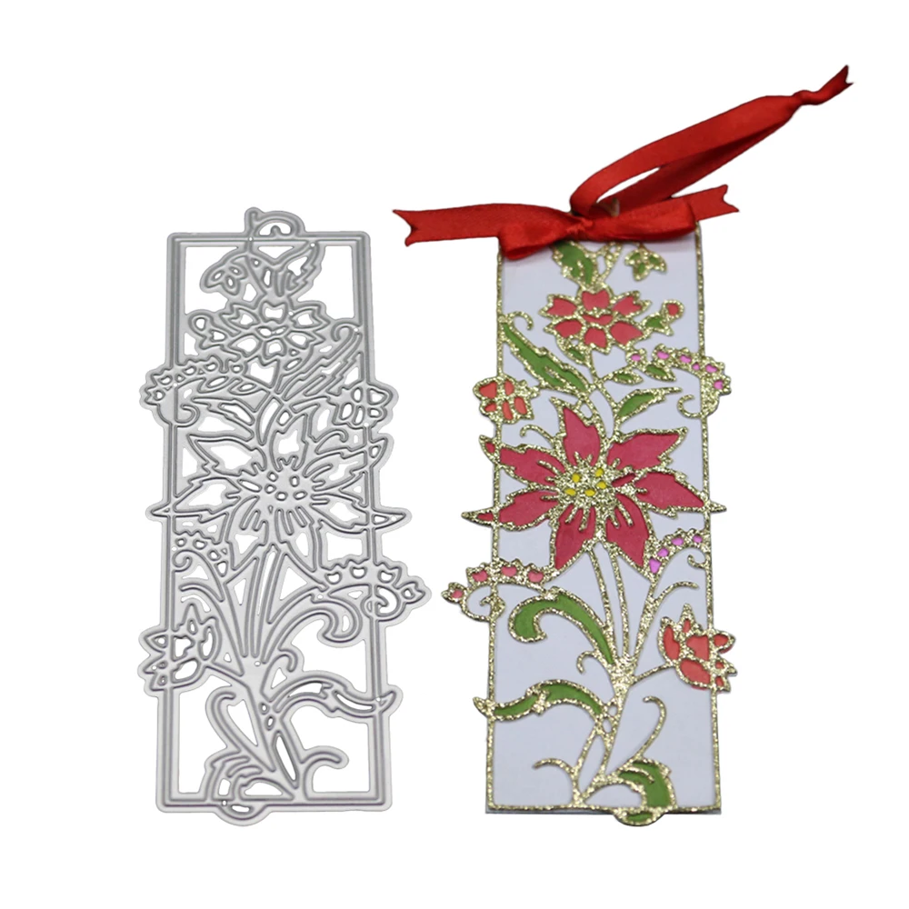  Flower Bookmark Metal Cutting Dies Paper Cards Cut Dies Stencils DIY Invitation Scrapbooking Photo  - 4.0001E+12