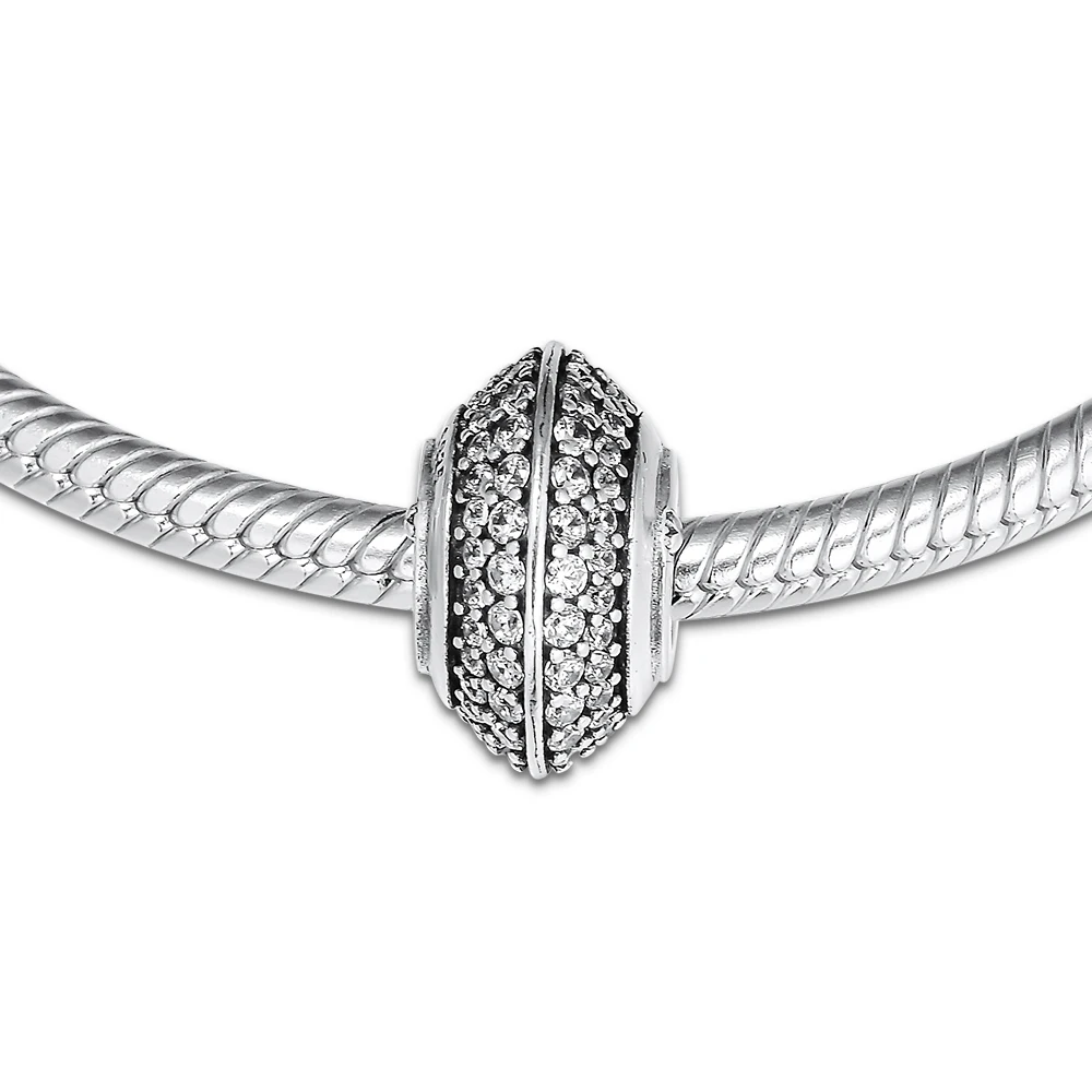 

Бусины-шармы женские из серебра 925 пробы, с подвеской