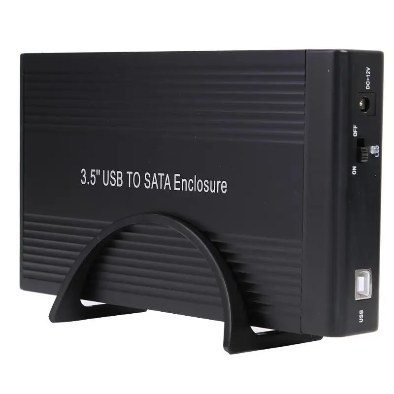 USB2.0 к SATA 3,5 дюймовый корпус HDD ssd-бокс до 6 ТБ алюминиевый сплав внешний жесткий диск Корпус твердотельная крышка диска коробка